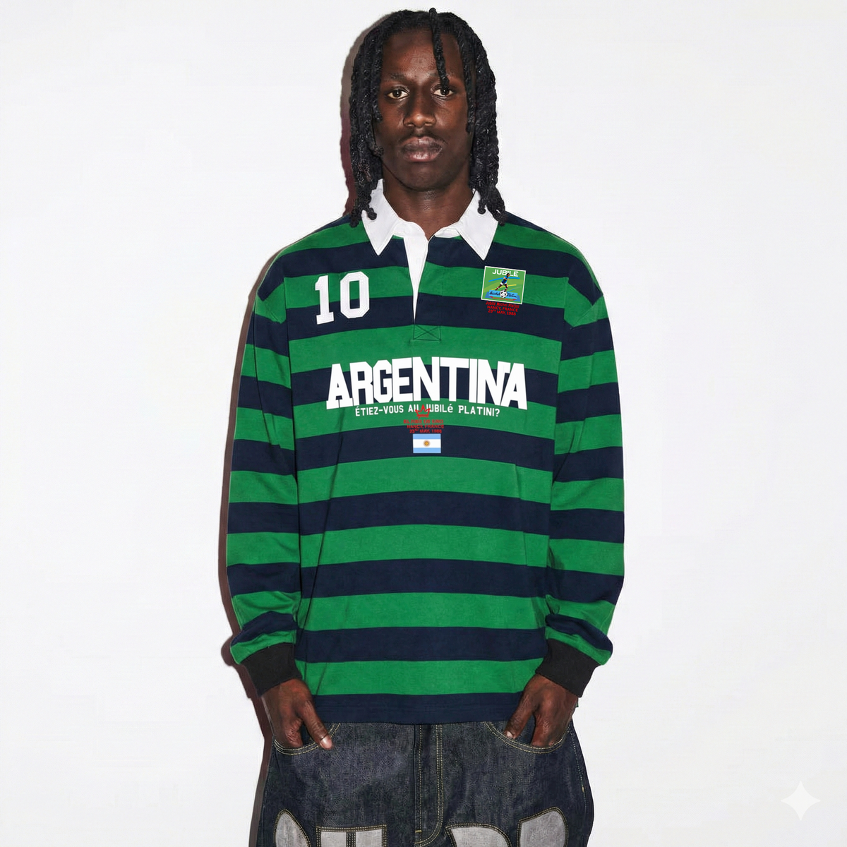 Argentina No Drug Long Sleeve Polo