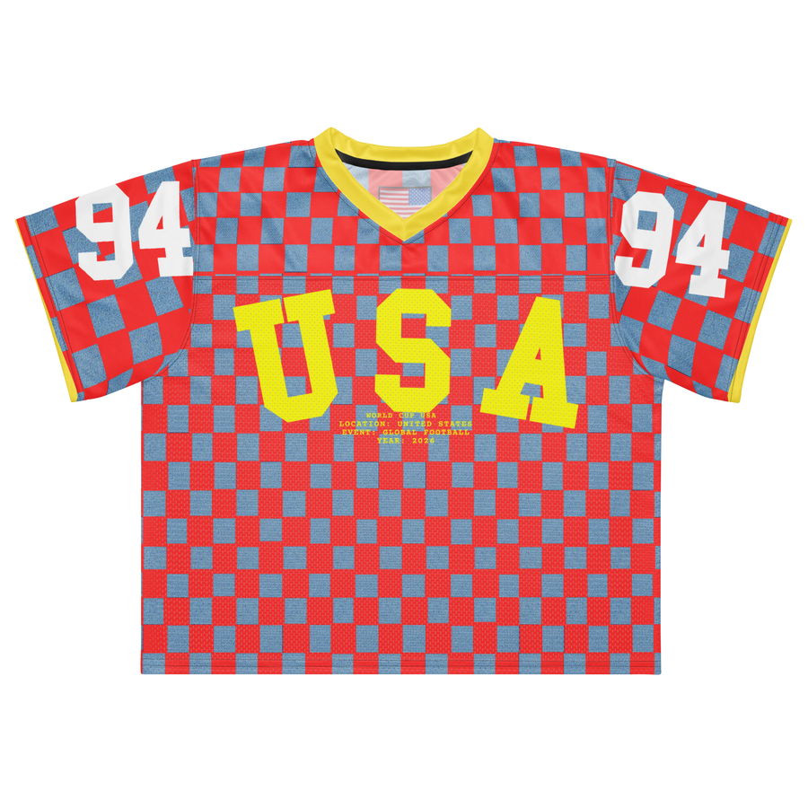 Checker Retro USA Football Jersey