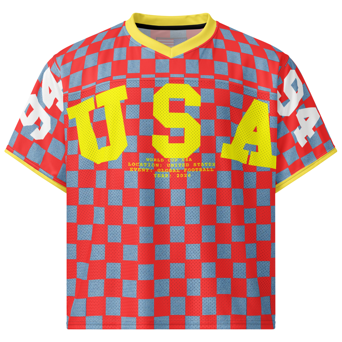 Checker Retro USA Football Jersey