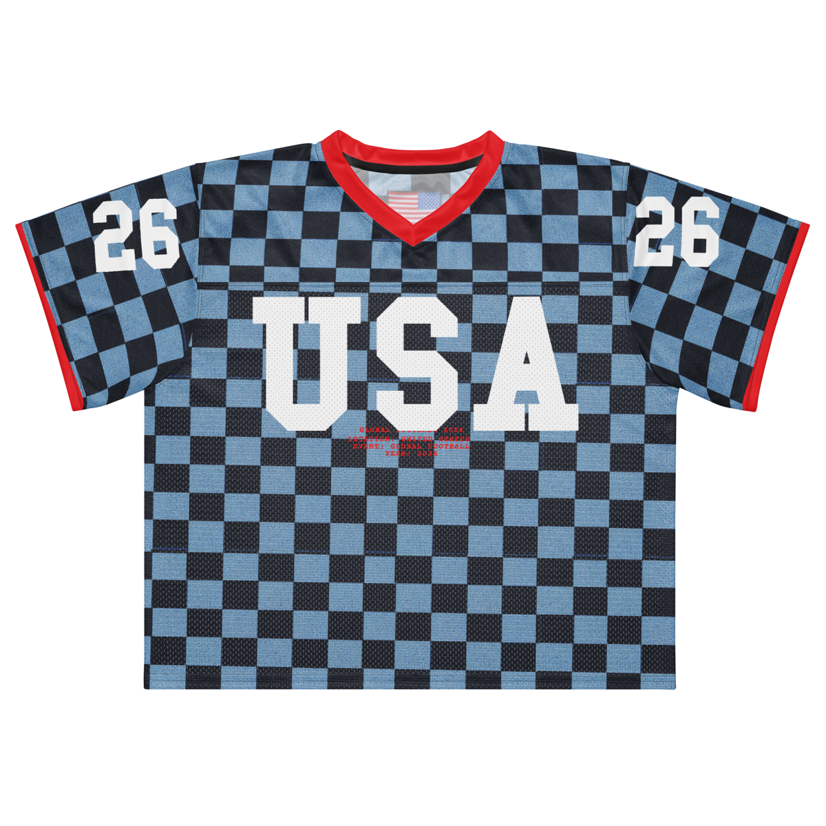Checker Retro USA Football Jersey