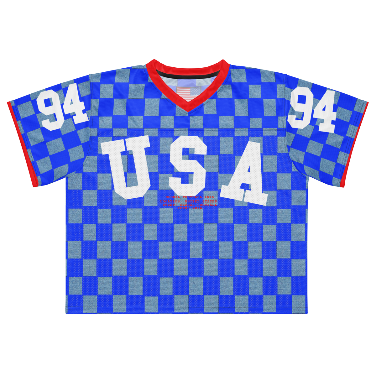 Checker Retro USA Football Jersey