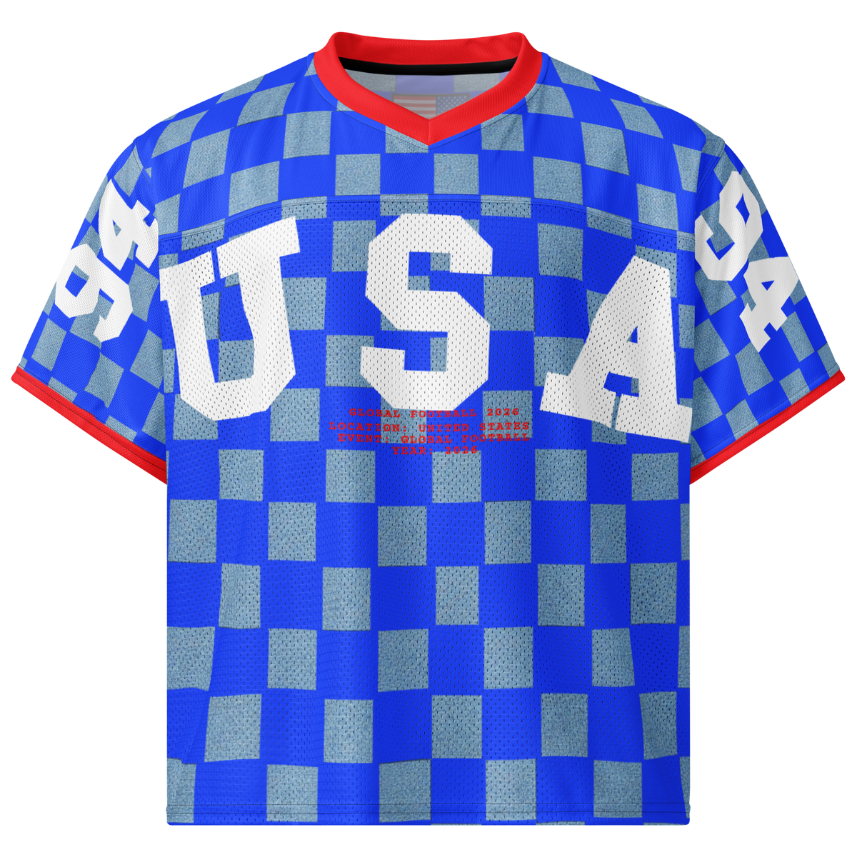 Checker Retro USA Football Jersey