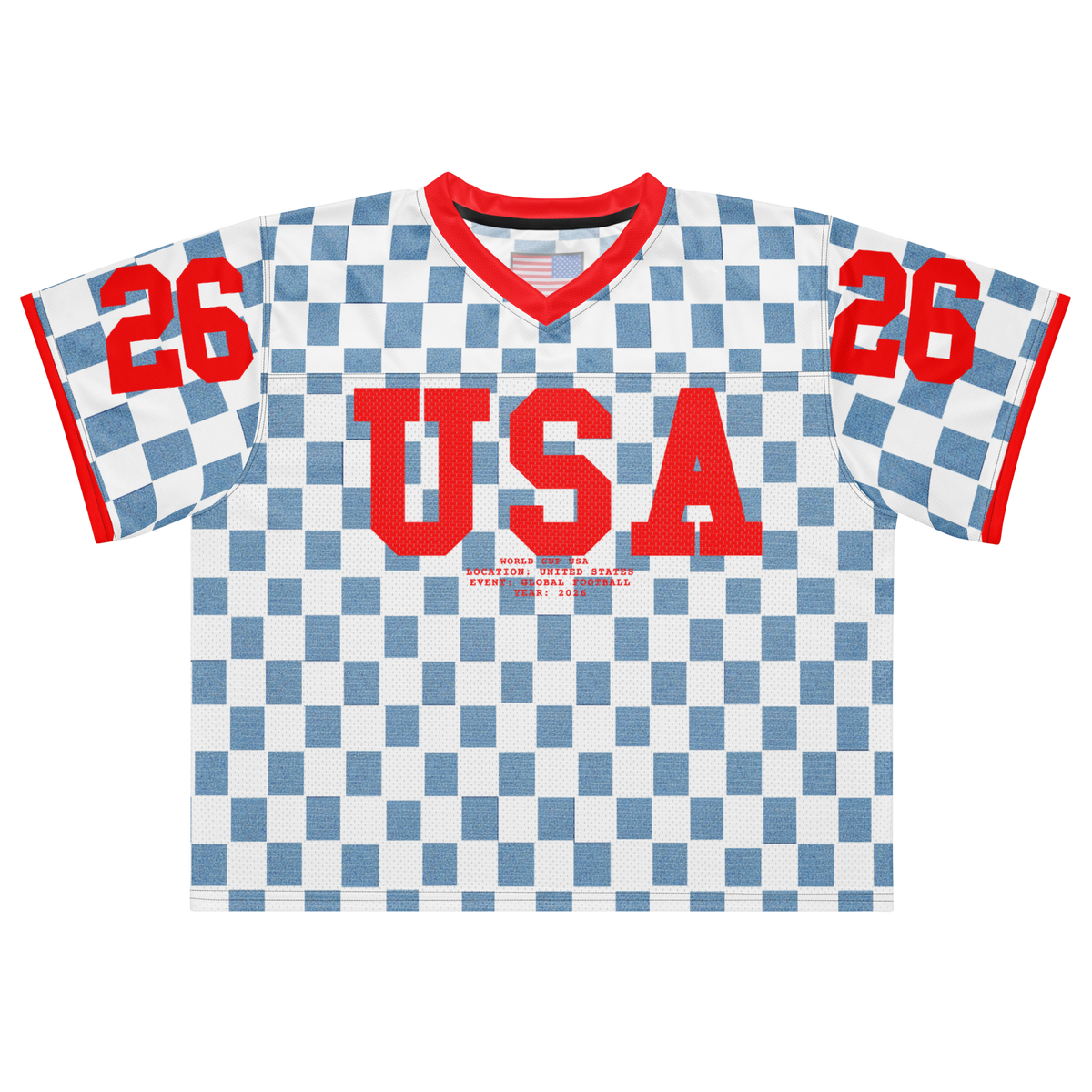 Checker Retro USA Football Jersey