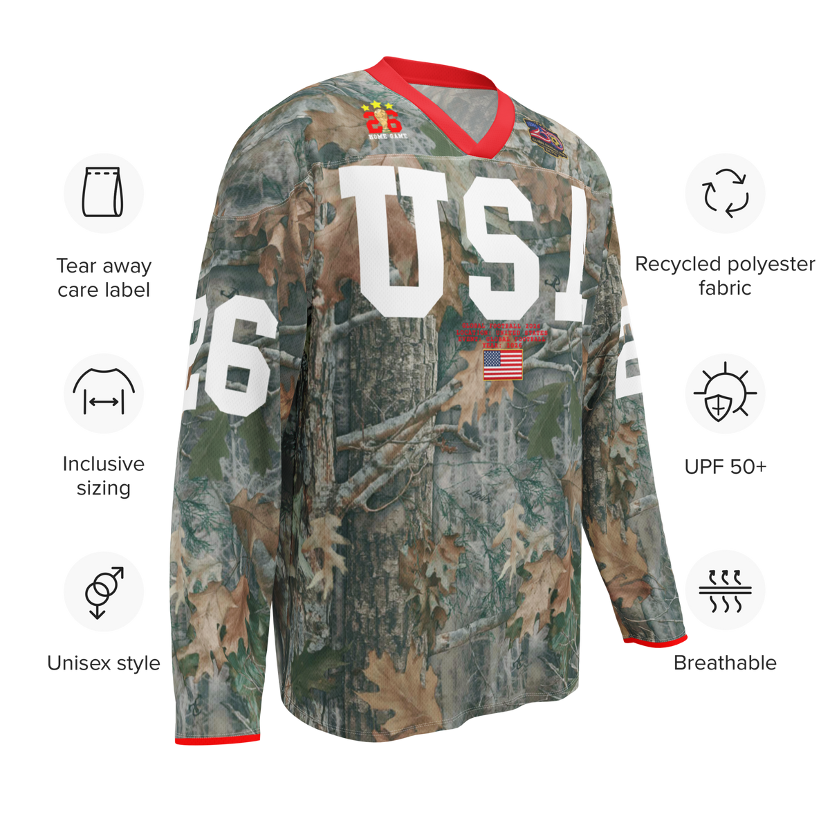 USA Camo Long Sleeve Jersey