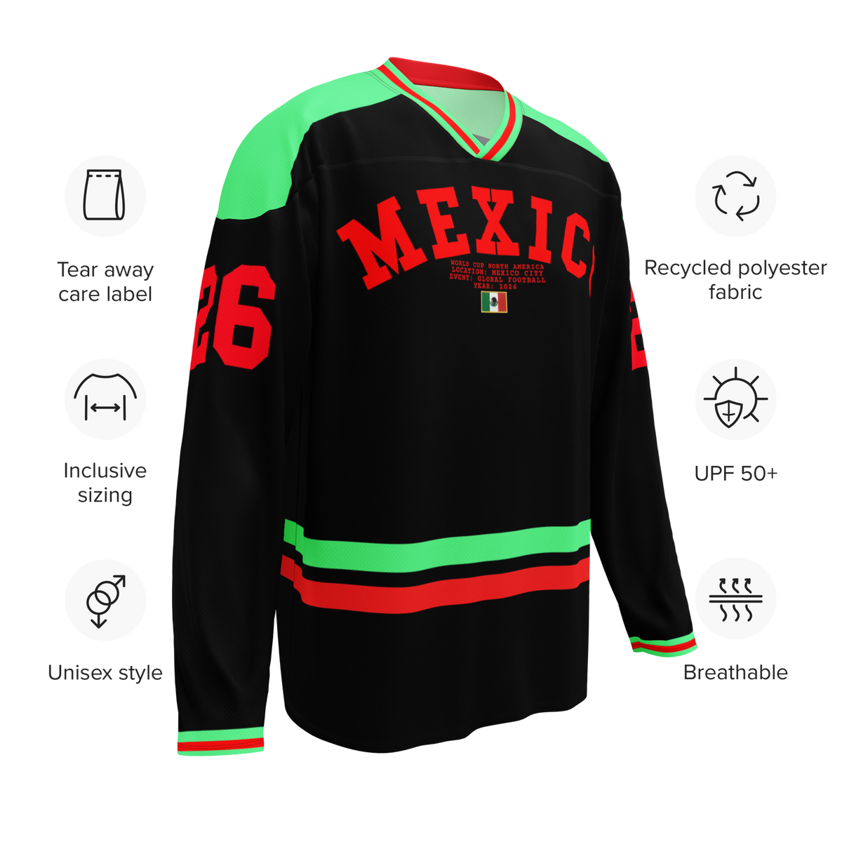 Olympic Mexico 2026 Hockey Jersey