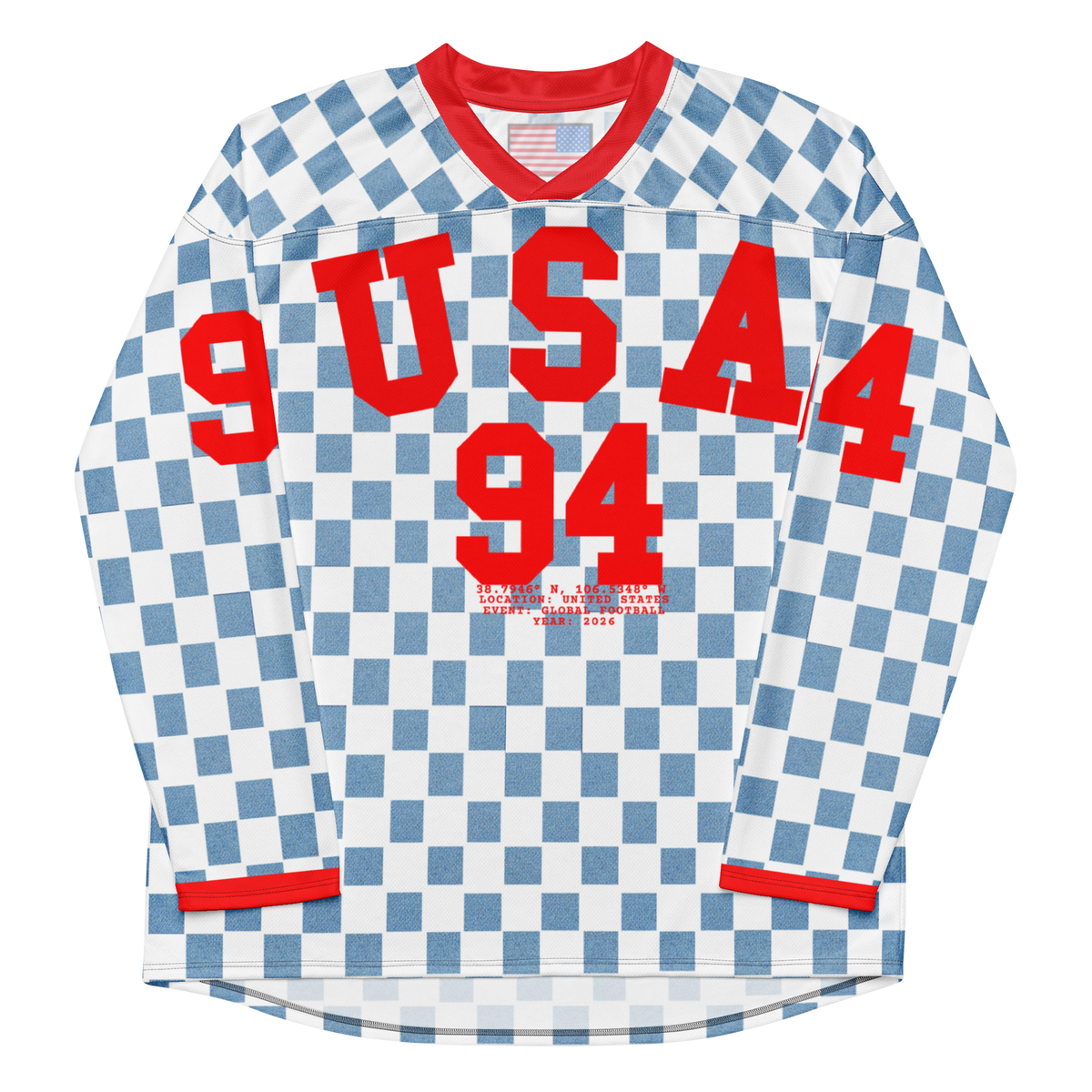 Checker Retro USA Hockey Jersey
