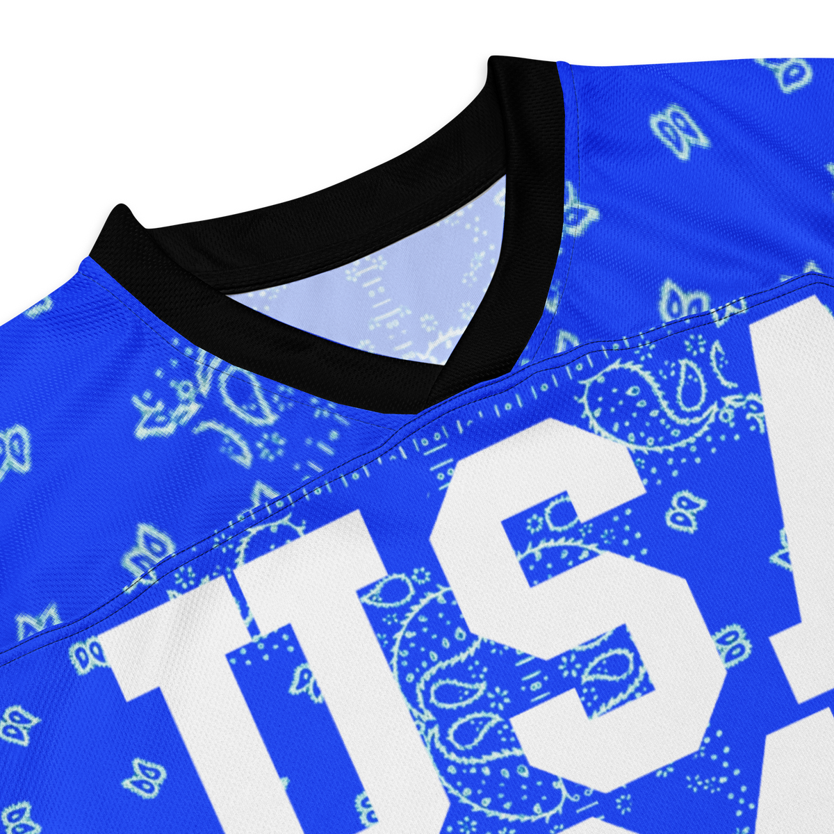 USA Paisley Red Long Sleeve Jersey