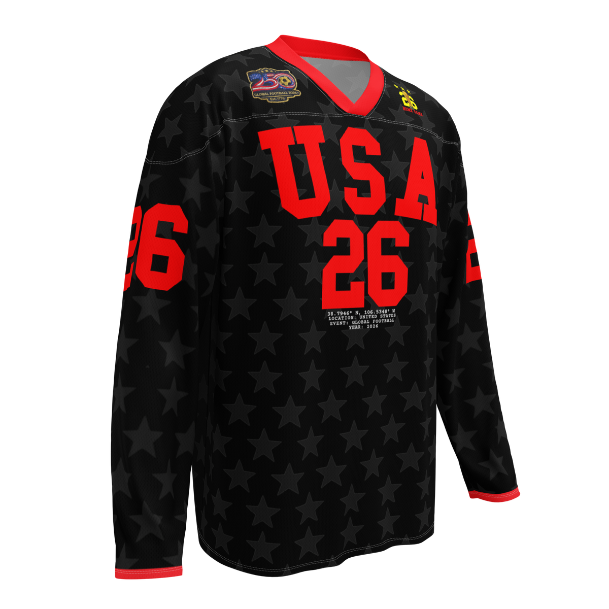 USA Black Stars Long Sleeve Jersey