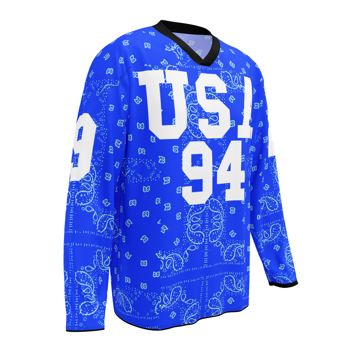 USA Paisley Red Long Sleeve Jersey