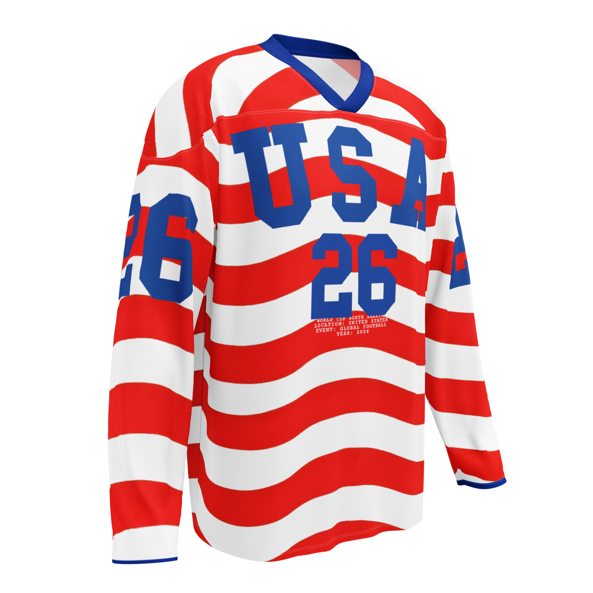USA Stripes Hockey Jersey