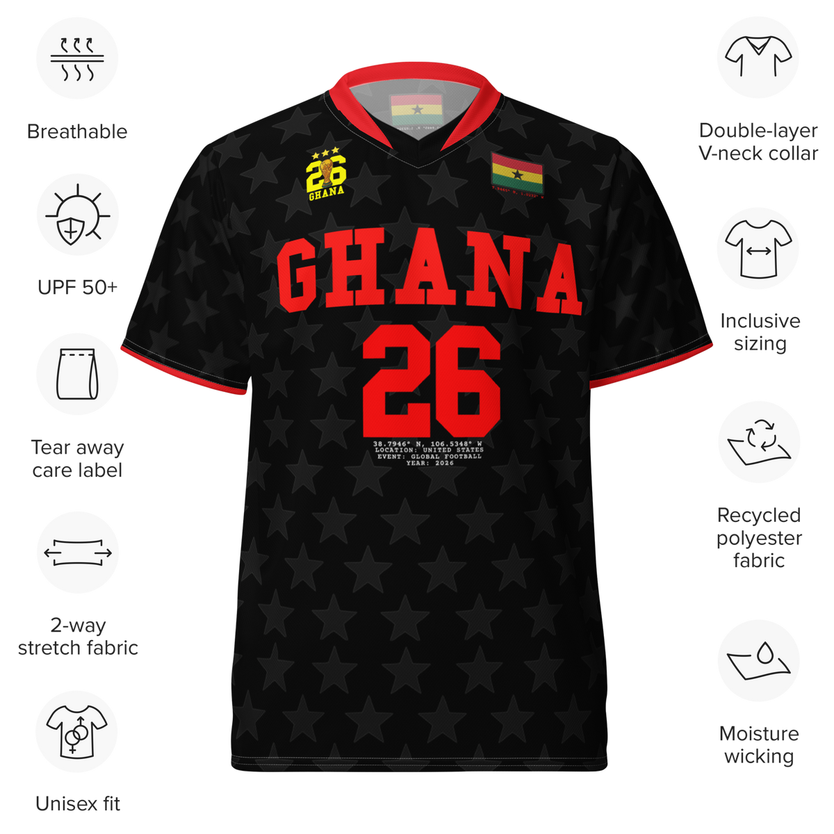 Ghana Black Stars Soccer Jersey