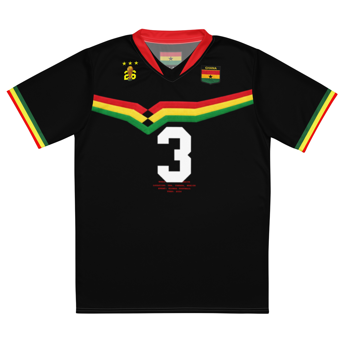 Ghana Retro Soccer Jersey