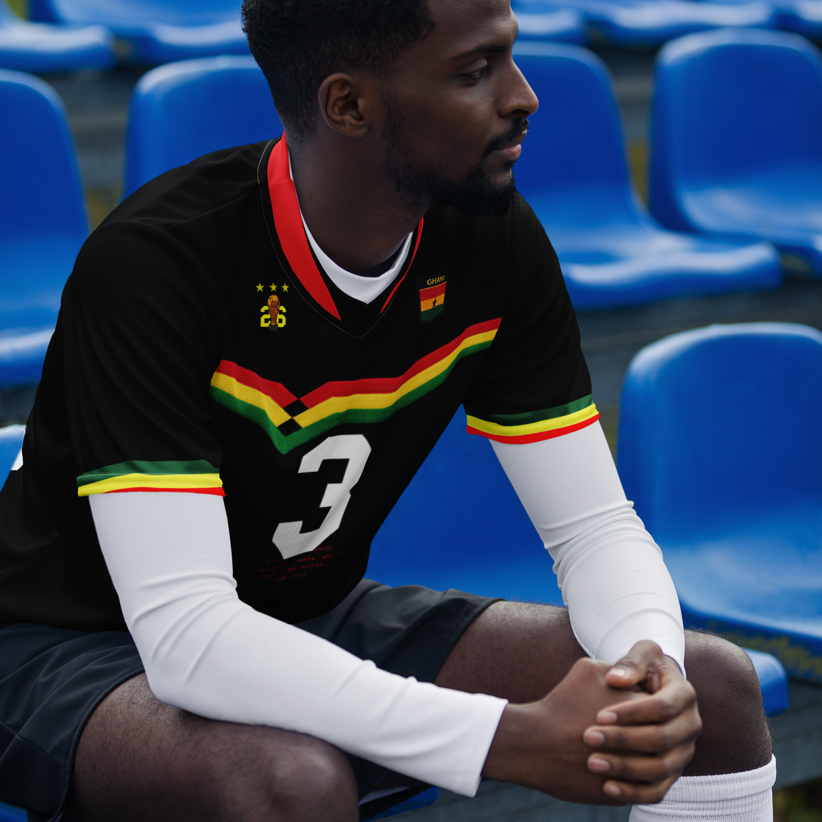 Ghana Retro Soccer Jersey
