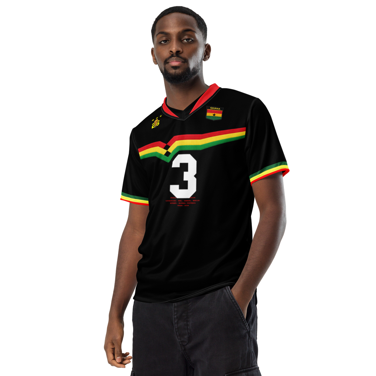 Ghana Retro Soccer Jersey