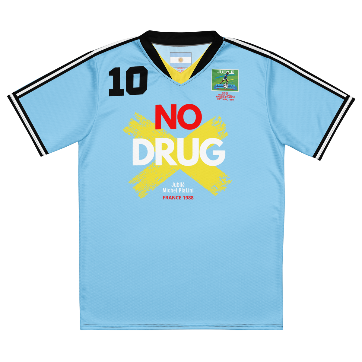 Argentina No Drug Soccer Jersey