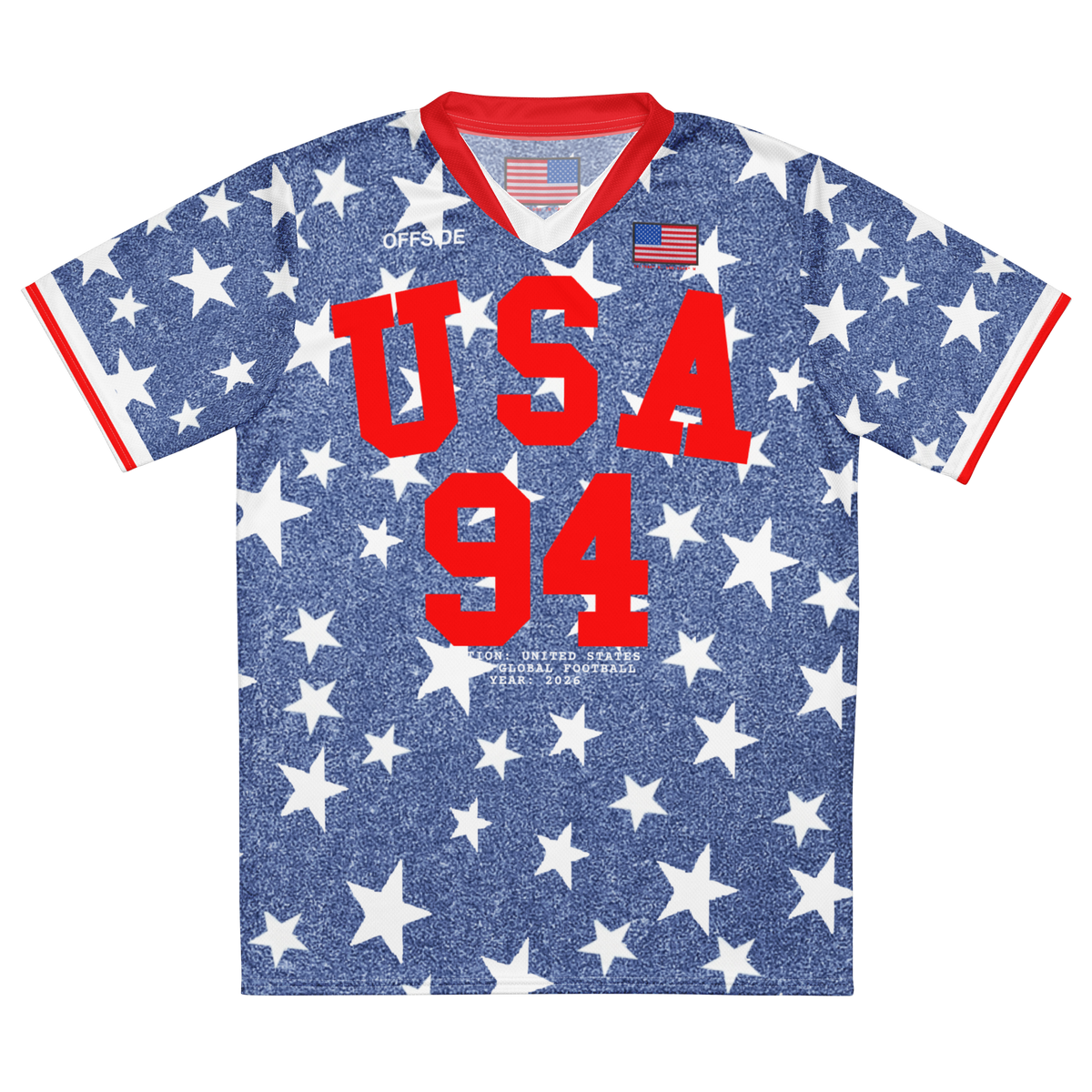 USA Denim Stars Soccer Jersey