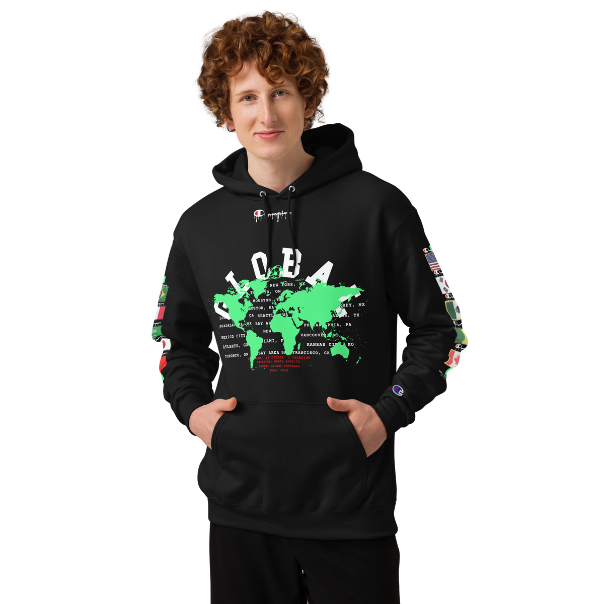 Global Football Champion Flag Hoodie