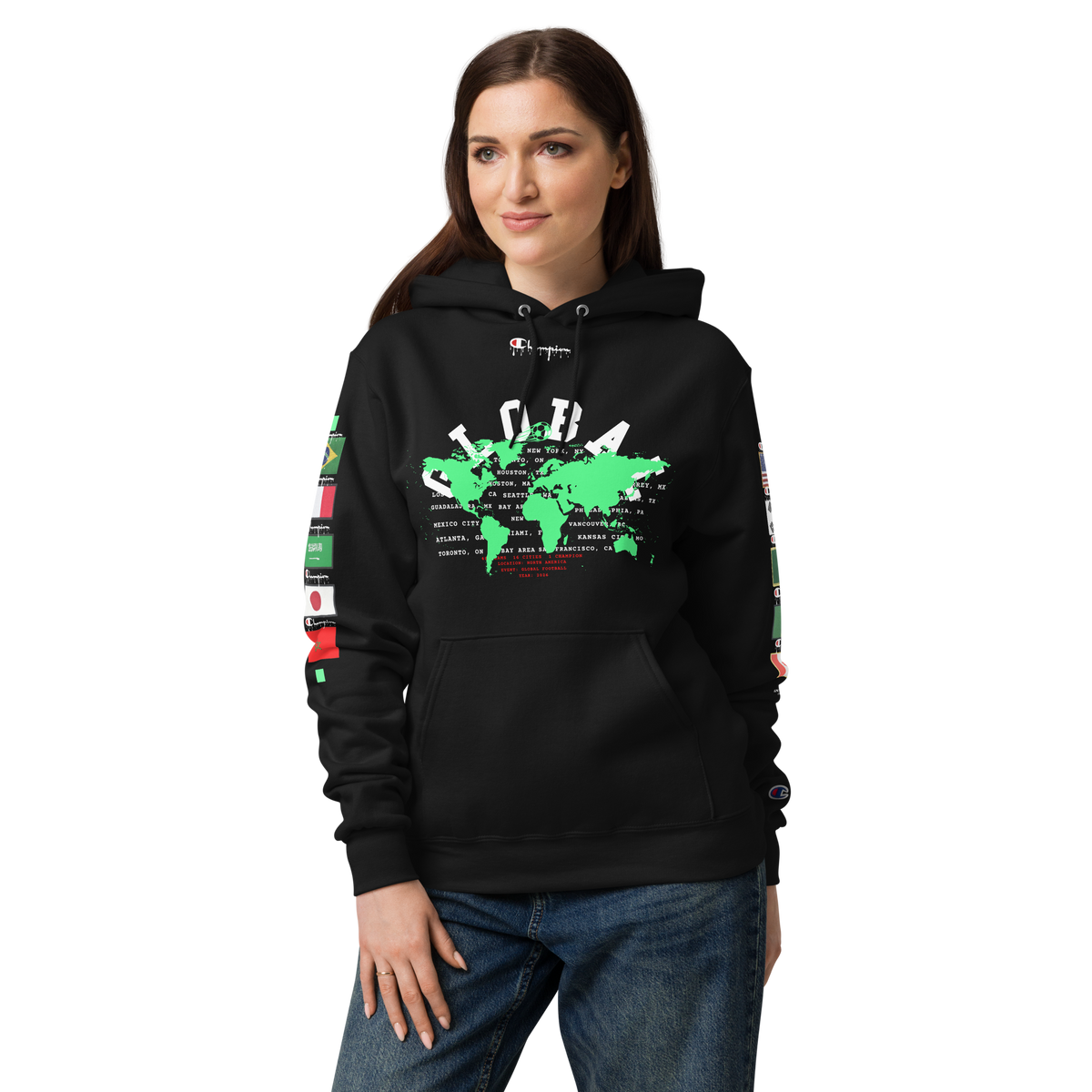 Global Football Champion Flag Hoodie
