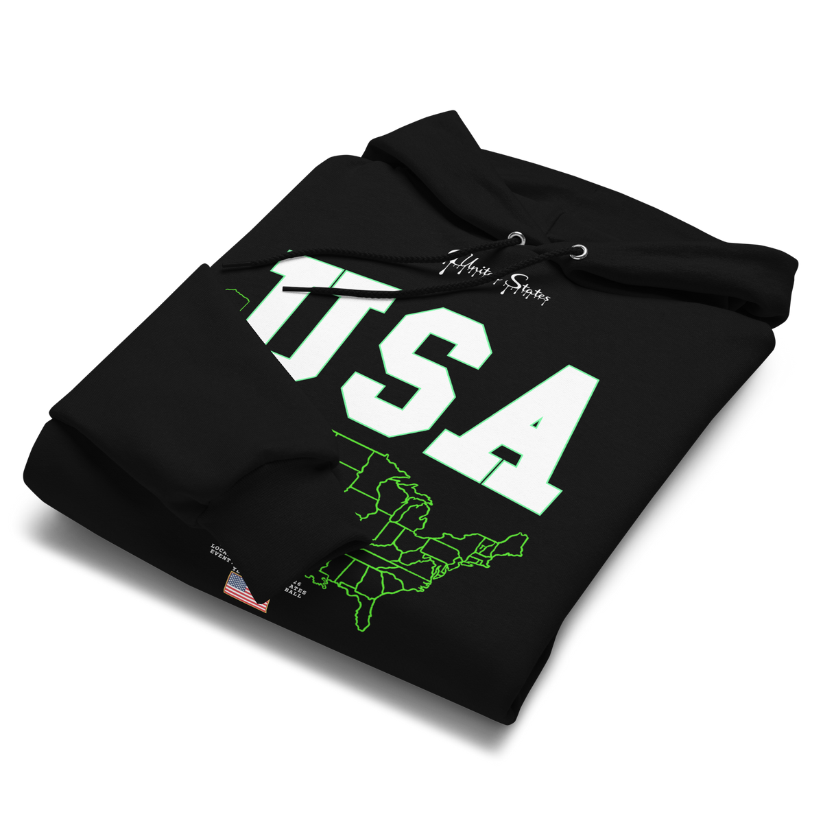 USA Champion Flag Hoodie