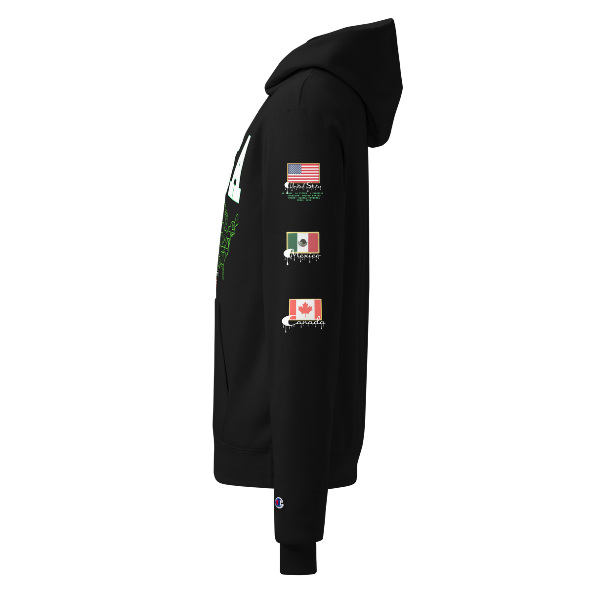 USA Champion Flag Hoodie
