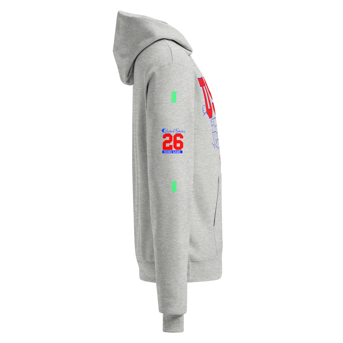 USA Champion Flag Hoodie